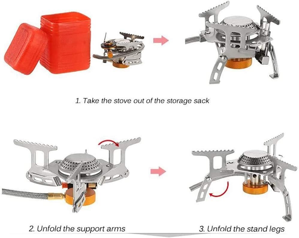 Gambar produk Kompor Gas Portable Lipat Outdoor Ultralight Camping Stove - AT6303