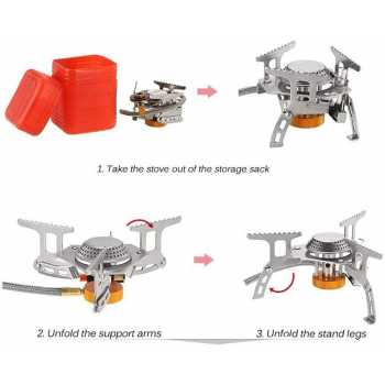 Gambar produk Kompor Gas Portable Lipat Outdoor Ultralight Camping Stove - AT6303