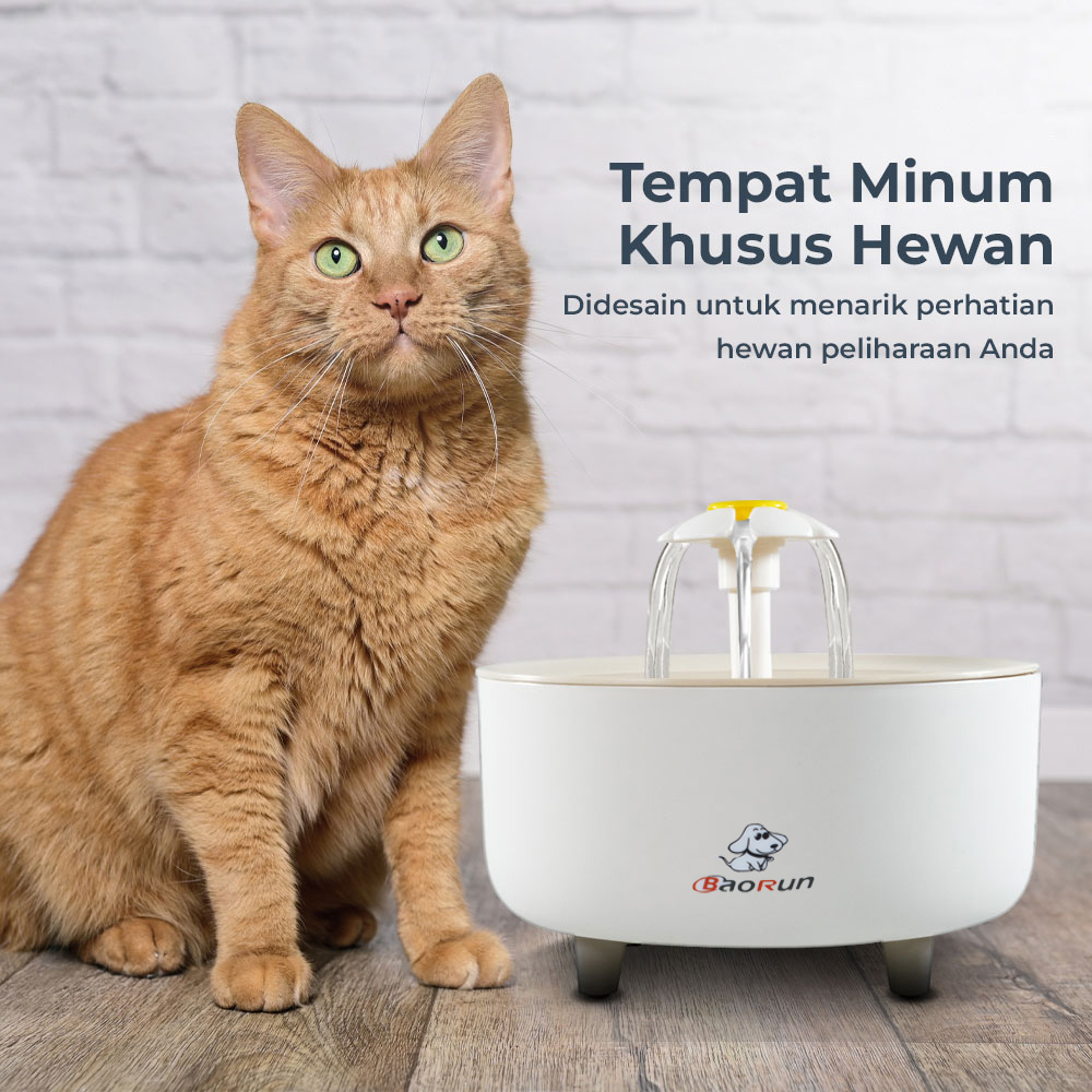 Gambar produk BaoRun FEIDASH Tempat Minum Anjing Kucing Fountain Dispenser 2L - G3370