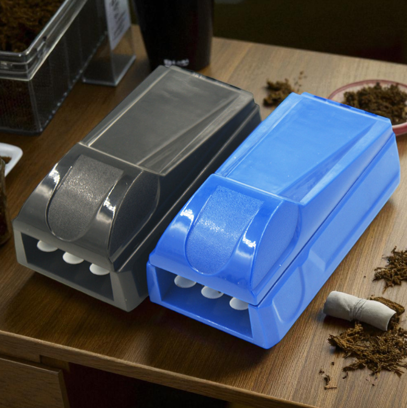 Gambar produk VN Alat Pembuat Rokok Manual Tobacco Roller Injector 84mm 3 Tabung - YN-18