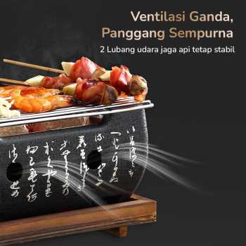 Gambar produk Aihogard Alat Panggang Arang Portable BBQ Japanese Grill Stove - H02