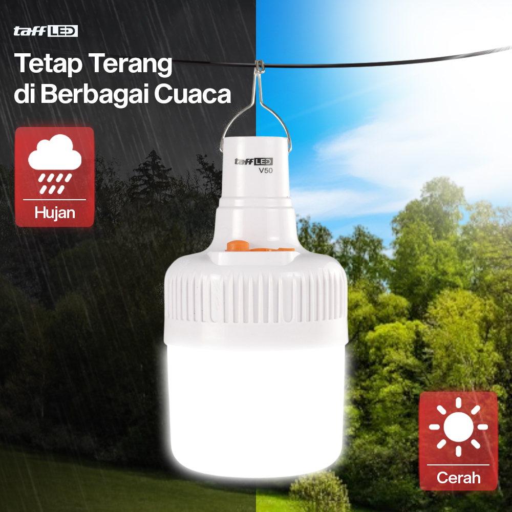 Gambar produk TaffLED Lampu LED Camping Gantung Waterproof Natural White 50W - V-50