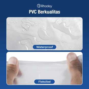Gambar produk Rhodey Jas Hujan Sepatu Anti Air Shoes Cover PVC with Zipper XXL 44-45 - FV031