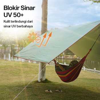 Gambar produk Flysheet Terpal Tenda Camping Waterproof Anti UV 3x3M - TL1
