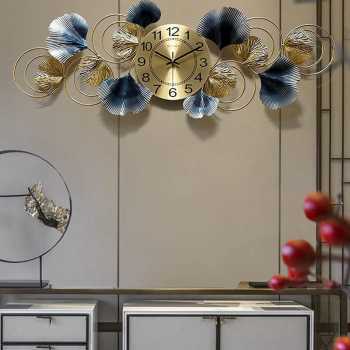 Gambar produk TaffHOME Jam Dinding Dekorasi Quartz Decoration Luxury European Style Horizontal - 2077-9135