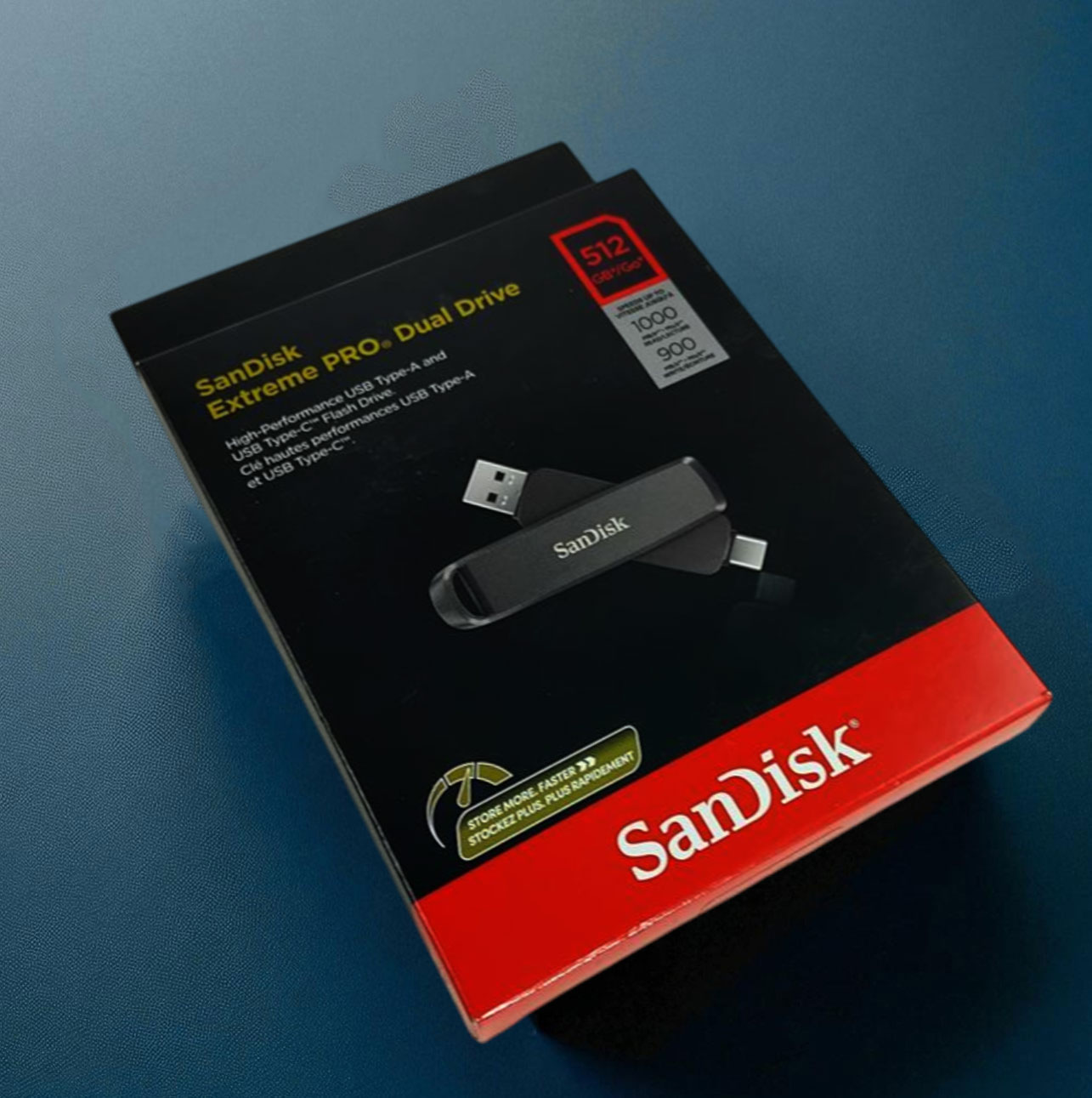 Gambar produk SanDisk Extreme PRO USB Dual Drive Up to 1000MB/s USB Type-C USB3.2 512GB - SDDDE1