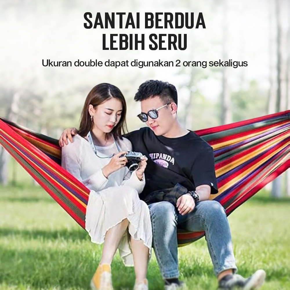 Gambar produk Hammock Tempat Tidur Gantung Double Thick Canvas - JS426
