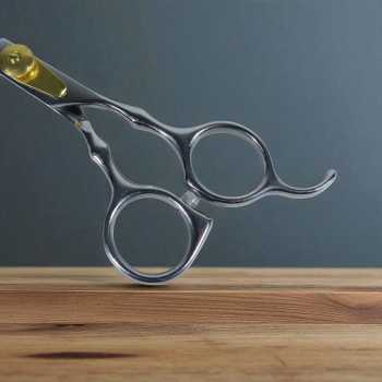 Gambar produk AQIABI Gunting Rambut Lurus Oil Quenching Stainless Steel 4Cr13 6 Inch - AQ6