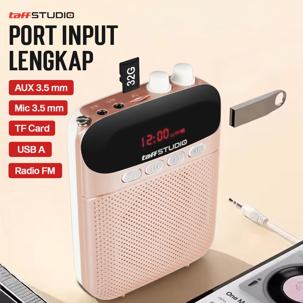 Gambar produk TaffSTUDIO Speaker Pinggang Bluetooth Voice Amplifier Wireless 8W - S26