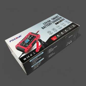 Gambar produk FOXSUR Charger Aki Mobil Motor Intelligent Battery Charger 12V 6A - FBC1206F