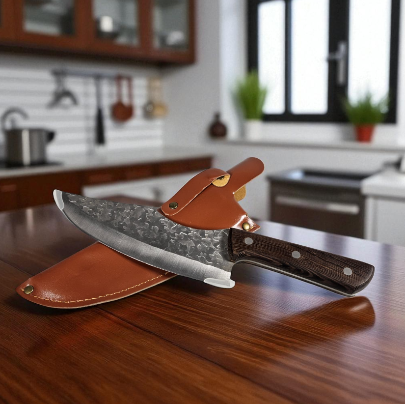Gambar produk MOONBIFFY Pisau Daging Stainless Steel 5Cr15 Forged Butcher Knife - MCD128
