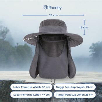 Gambar produk Rhodey Topi Rimba Outdoor Anti UV Waterproof Boonie Hat Nylon - GL012