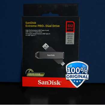 SanDisk Extreme PRO USB Dual Drive Up to 1000MB/s USB Type-C USB3.2 - SDDDE1