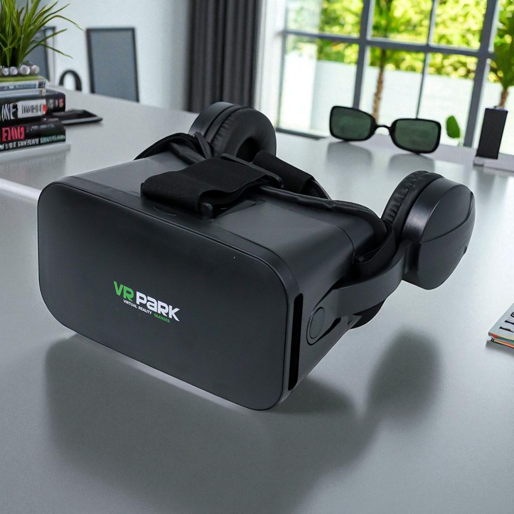 Gambar produk VRPARK Box Virtual Reality VR Glasses Headset with Headphone - J20