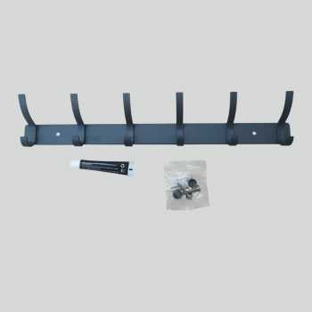 Gambar produk HARVOR Gantungan Dinding Tempel Puch Waterproof Aluminum Alloy 6 Hook - HA6