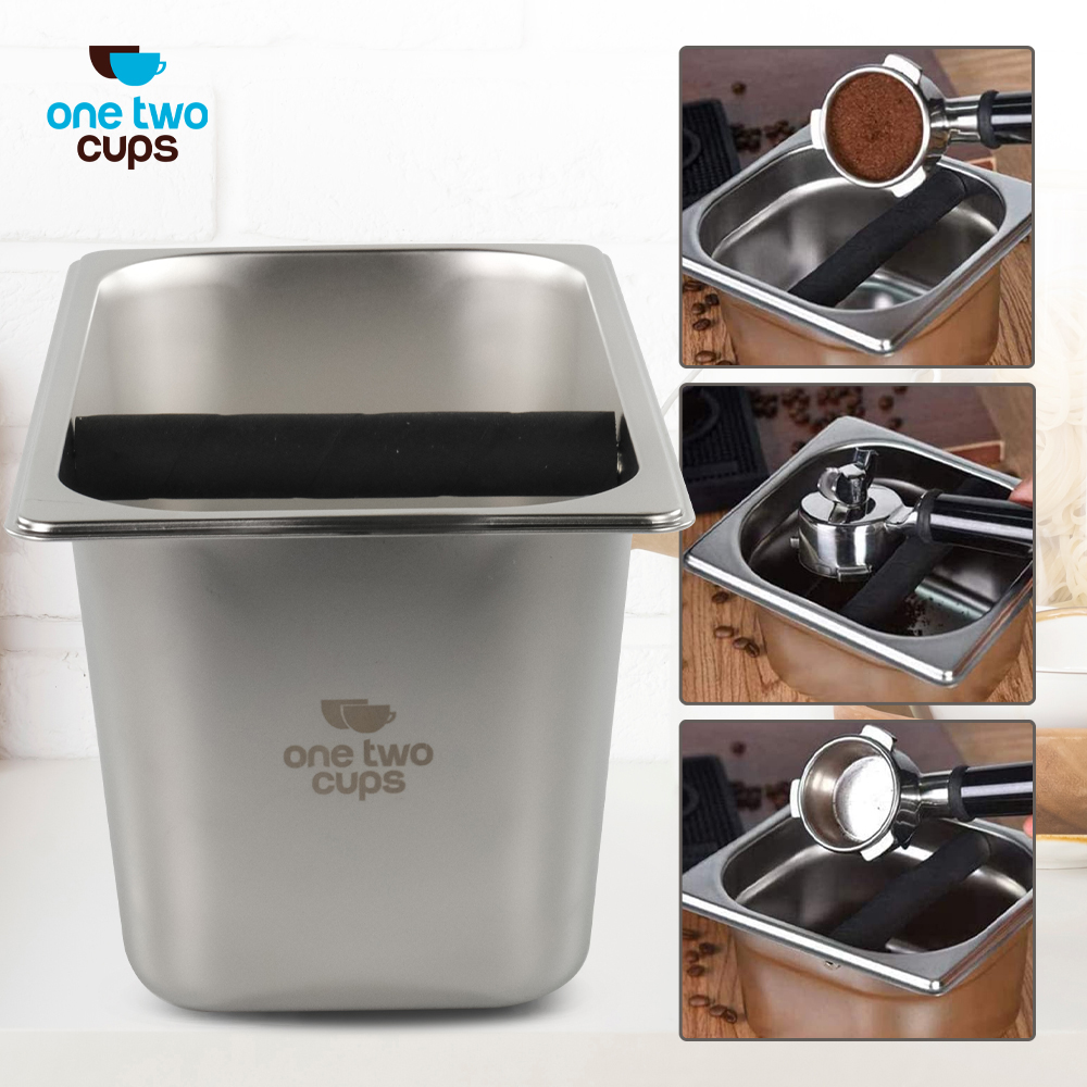Gambar produk One Two Cups Wadah Ampas Kopi Espresso Knock Box Container XL - KB3