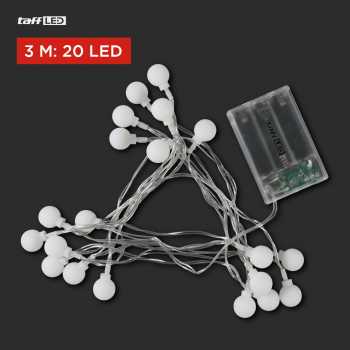 Gambar produk TaffLED Lampu Hias Gantung String Lights Model Bohlam Mini Waterproof 3M - ZYD0931