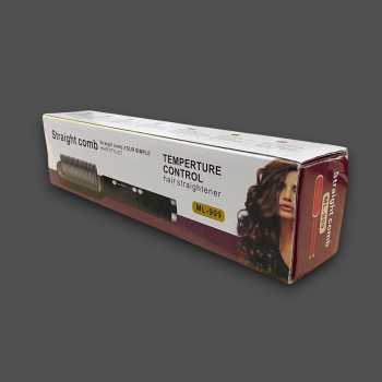 Gambar produk POURCARE Sisir Catok Pelurus Rambut Hair Straightener Brush 45W - ML-909