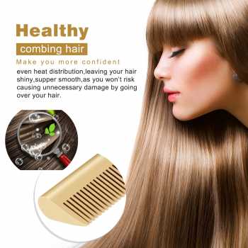 Gambar produk HAOYUMA Catokan Sisir Pelurus Rambut Straightening Comb Adjustable 40W - H1110