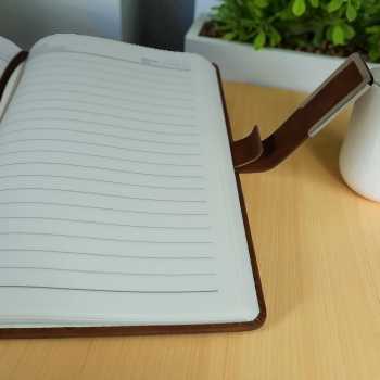 Gambar produk Toddi Buku Jurnal Leather Notebook Diary A5 80GSM 200 Halaman - TD663