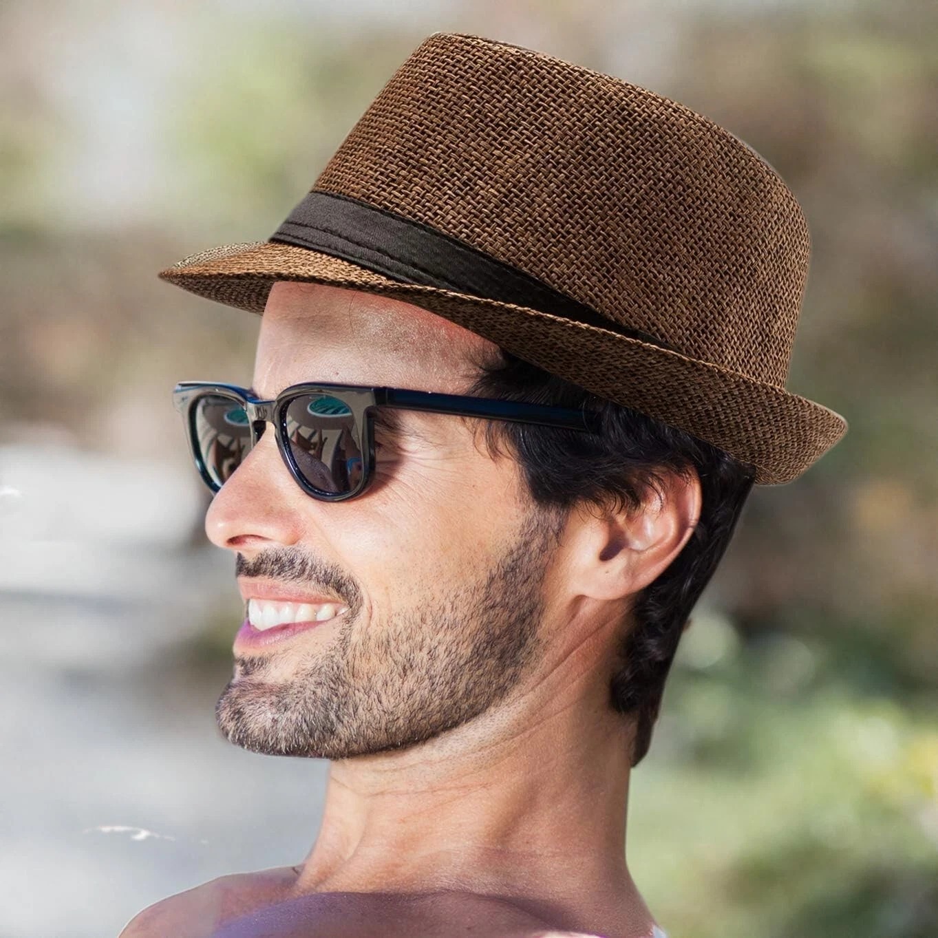 Gambar produk Yingrui Topi Fedora Unisex Laken Hat Jazz Classic Vintage - M-58