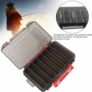 Gambar produk ZUHE Kotak Perkakas Kail Pancing Tackle Box Double Side 14 Grid - ZU402