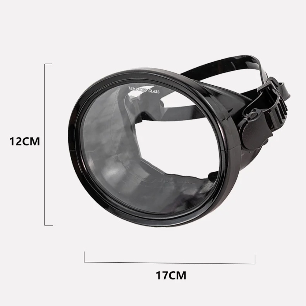 Gambar produk MOJOY Kacamata Selam Oval Diving Mask Scuba Freediving Tempered Glass - M17