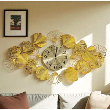 Gambar produk TaffHOME Jam Dinding Quartz Iron Luxury European Style 98cm - LZ4