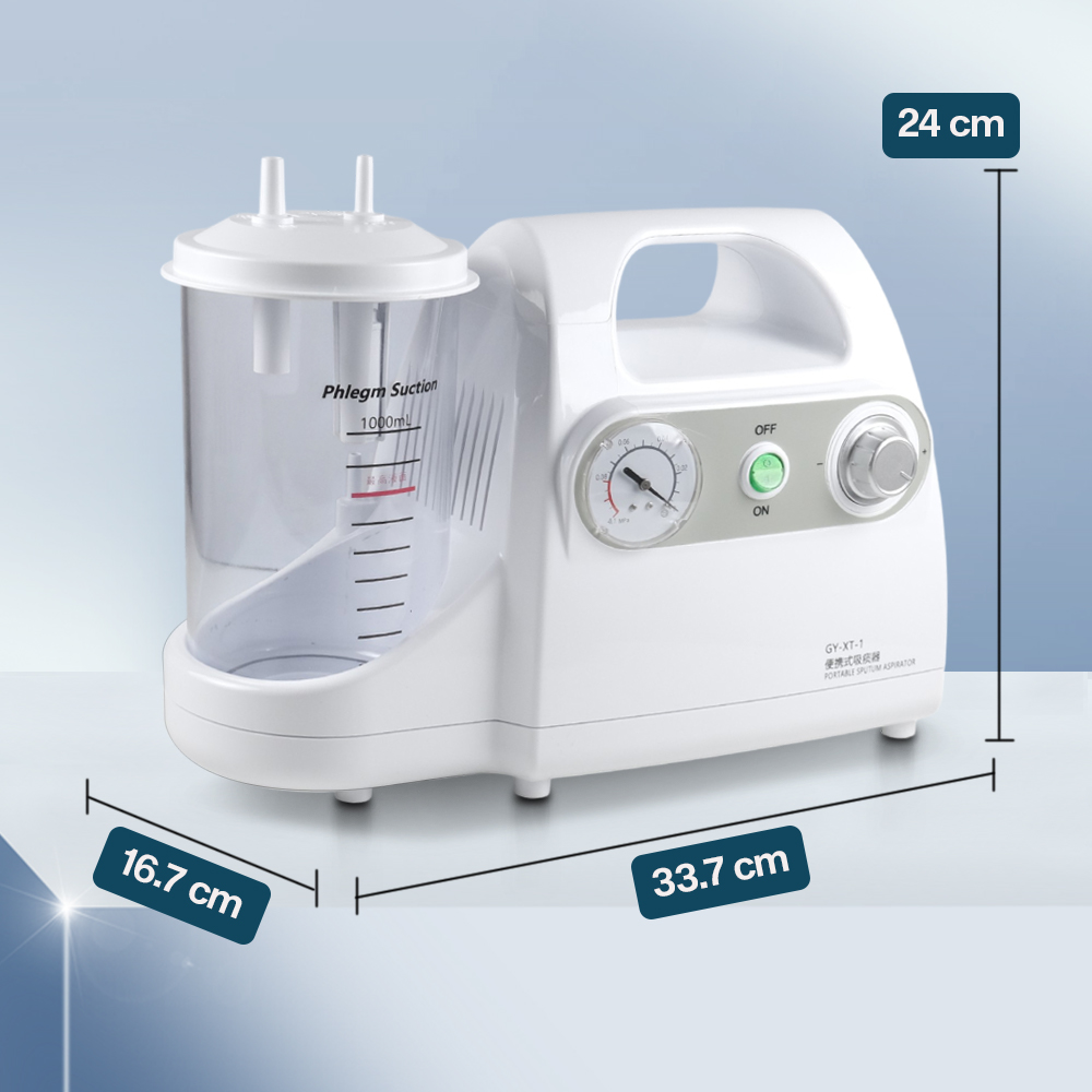 Gambar produk FOFO Alat Penyedot Dahak Elektrik Portable Sputum Suction Pump 1L - GY-XT-1