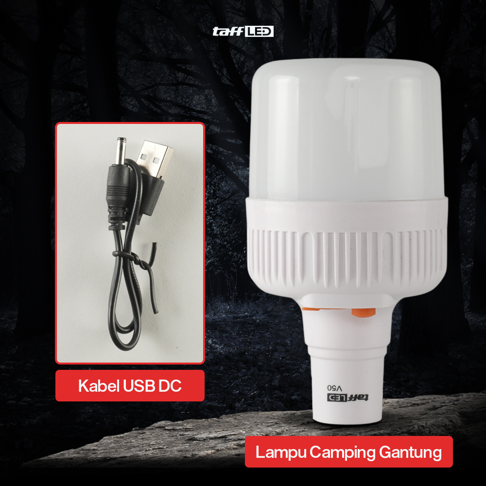 Gambar produk TaffLED Lampu LED Camping Gantung Waterproof Natural White 50W - V-50