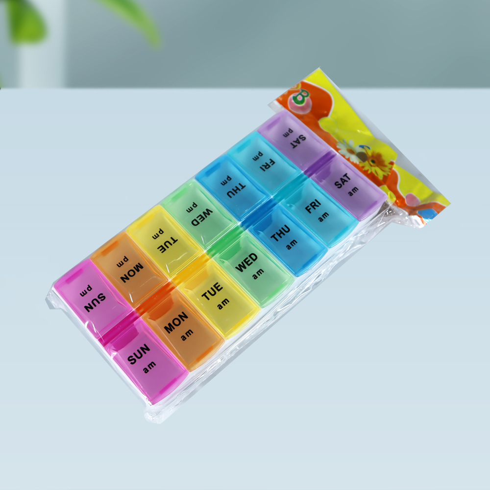 Gambar produk FirstDay Kotak Obat 7 Hari Siang Malam Medicine Tablet Capsule Storage Besar - FD7