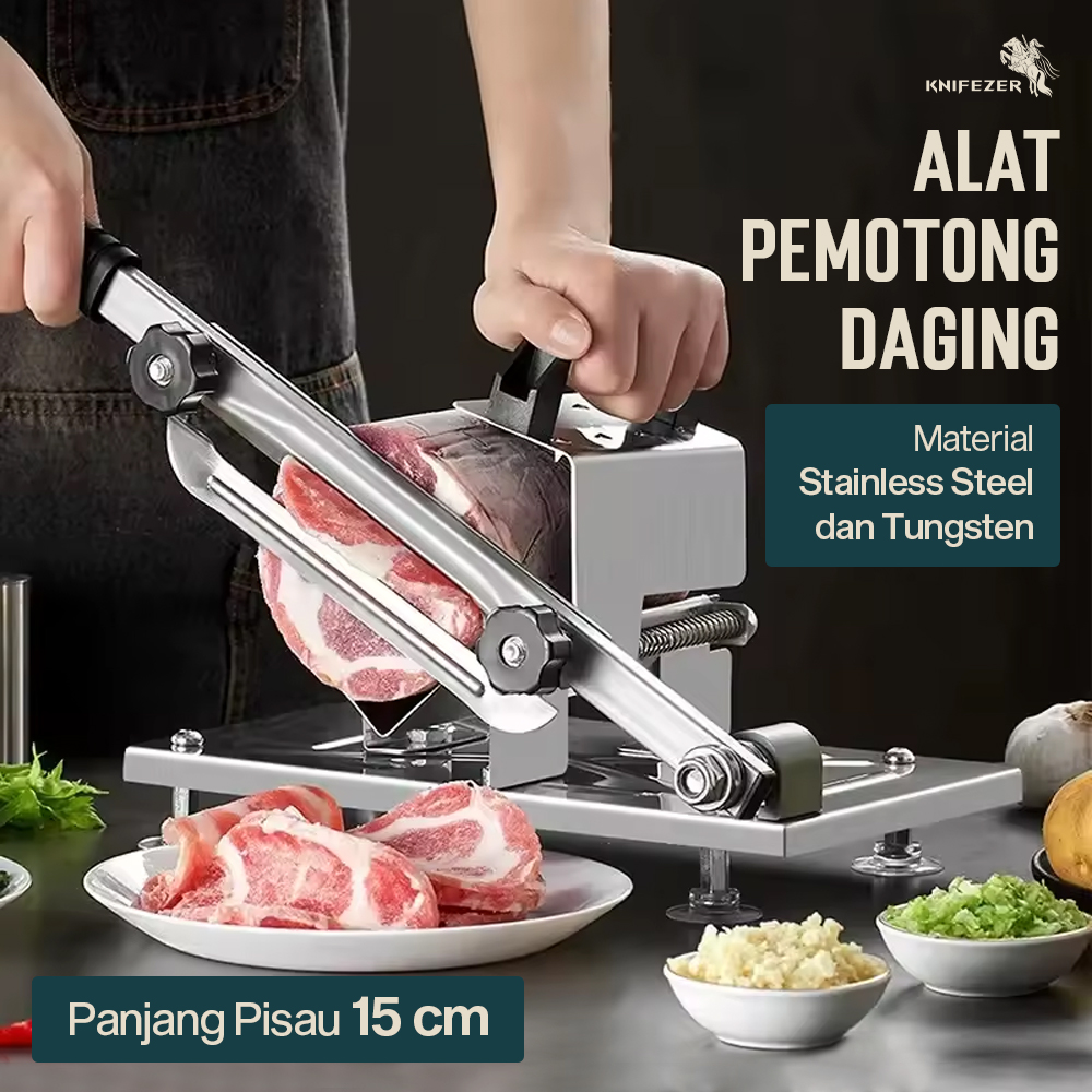 Gambar produk KNIFEZER Alat Slice Daging Meat Lamb Cutter Machine - SKP229