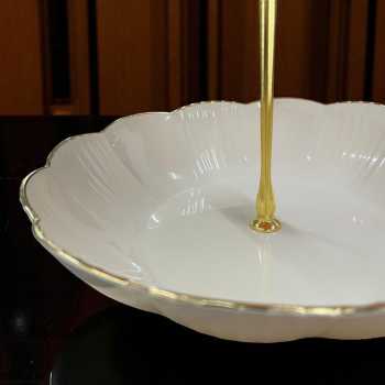 Gambar produk AXOX Rak Kue Susun 2 Tingkat Plate Dessert Cake Fruit Tray Plastic PP - AX-155