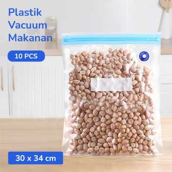 DMJ Plastik Vacuum Makanan Reusable Storage Bag BPA Free 10 PCS - D400