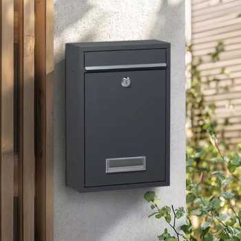 Gambar produk KAHOZI Kotak Surat Pos Metal Mailbox Outdoor with Lock 32x22x8.5cm - KH-32