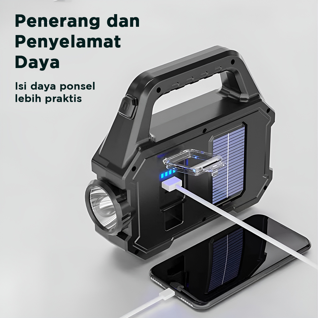 Gambar produk YD Senter Camping Lampu LED Solar Power Rechargeable COB - YD-2205A