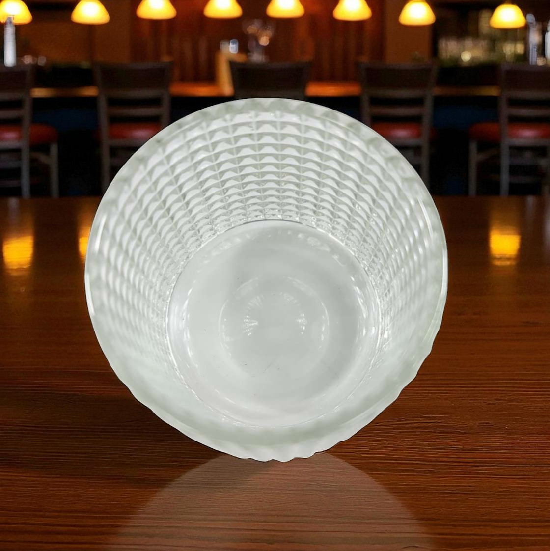 Gambar produk One Two Cups Gelas Whisky Crystal Spinning Wobble Rock Glass 150ml Square - YJ101
