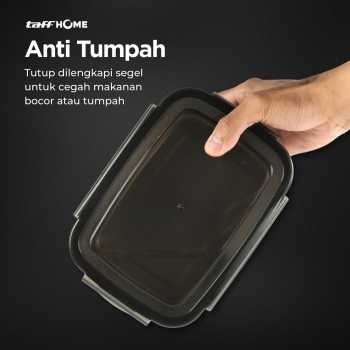 Gambar produk TaffHOME Kotak Makan Anti Tumpah Reguler Lunch Box Stainless Steel 304 1500ml - Slyz52