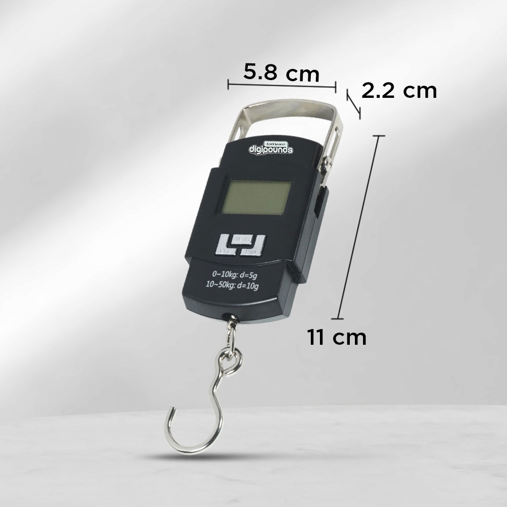 Gambar produk Taffware Digipounds Timbangan Tas Gantung Digital Scale 50kg 0.01kg - WH-A08