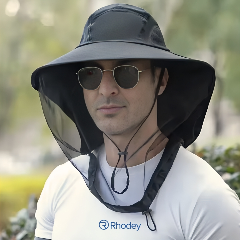Gambar produk Rhodey Topi Rimba Outdoor Anti Mosquito Neck Flap Boonie Hat Nylon - GL017