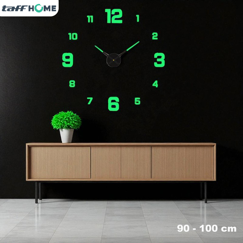 Gambar produk TaffHOME Jam Dinding Besar DIY Glow in The Dark 90-100cm - JM-03