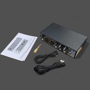 Gambar produk SZKOSTON External Sound Card USB Audio Interface Preamp 2 In 2 Out - MD22