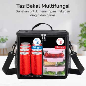 Gambar produk MYLO Tas Bekal Tahan Panas Dingin Insulated Cooler Bag 27.5x20x22.5cm - M457A