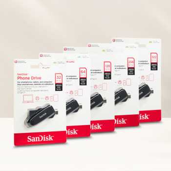Gambar produk SanDisk Dual-Interface Phone Drive Android USB Type C 3.2 Gen 1 64GB - SDDDC6