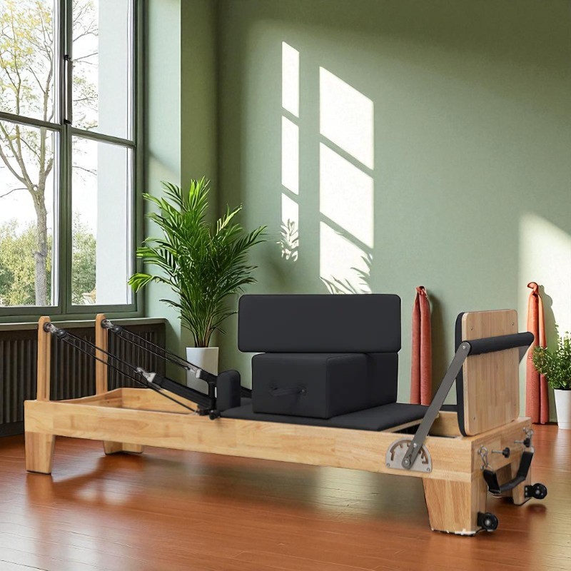 Gambar produk XIMIJI Pilates Reformer Rubber Wood Core Bed No-Joint - F03