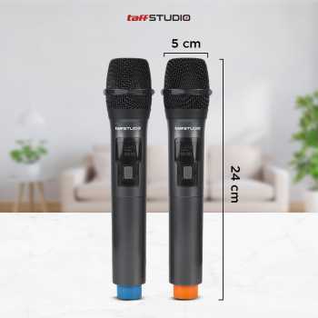 Gambar produk TaffSTUDIO Microphone Karaoke Wireless Rechargeable 2 Ch 2.4GHz 2 PCS - SM2