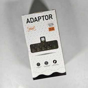 Gambar produk PLUGO Stop Kontak 4 Lubang USB Type C EU Plug 10A 110-250V 2500W - EU-8625UL