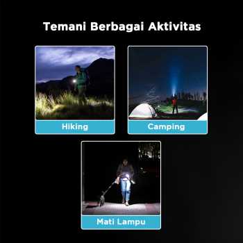 Gambar produk TANJE Senter LED USB Rechargeable Flashlight XPE 7 Head COB Light - T700