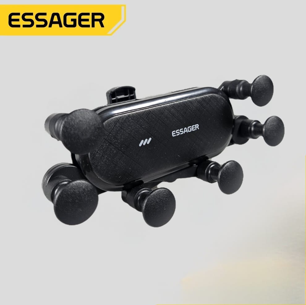 Gambar produk ESSAGER Phone Holder Car Air Vent Clip Six Point Design Adjustable - ES-ZJ16