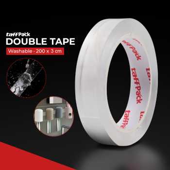 TaffPACK Double Tape Perekat No Trace Adhesive Washable Sticker - J007